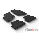 Original Gledring Passform Fußmatten Gummimatten 4 Tlg.+Fixing - Volvo S60 2000-2009